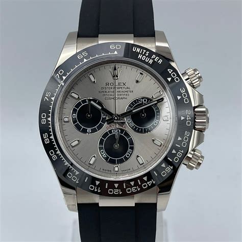 rolex daytona mit kautschukband|rolex daytona lünette.